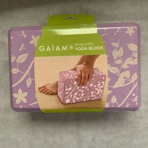 GAIAM Purple Floral Yoga Block